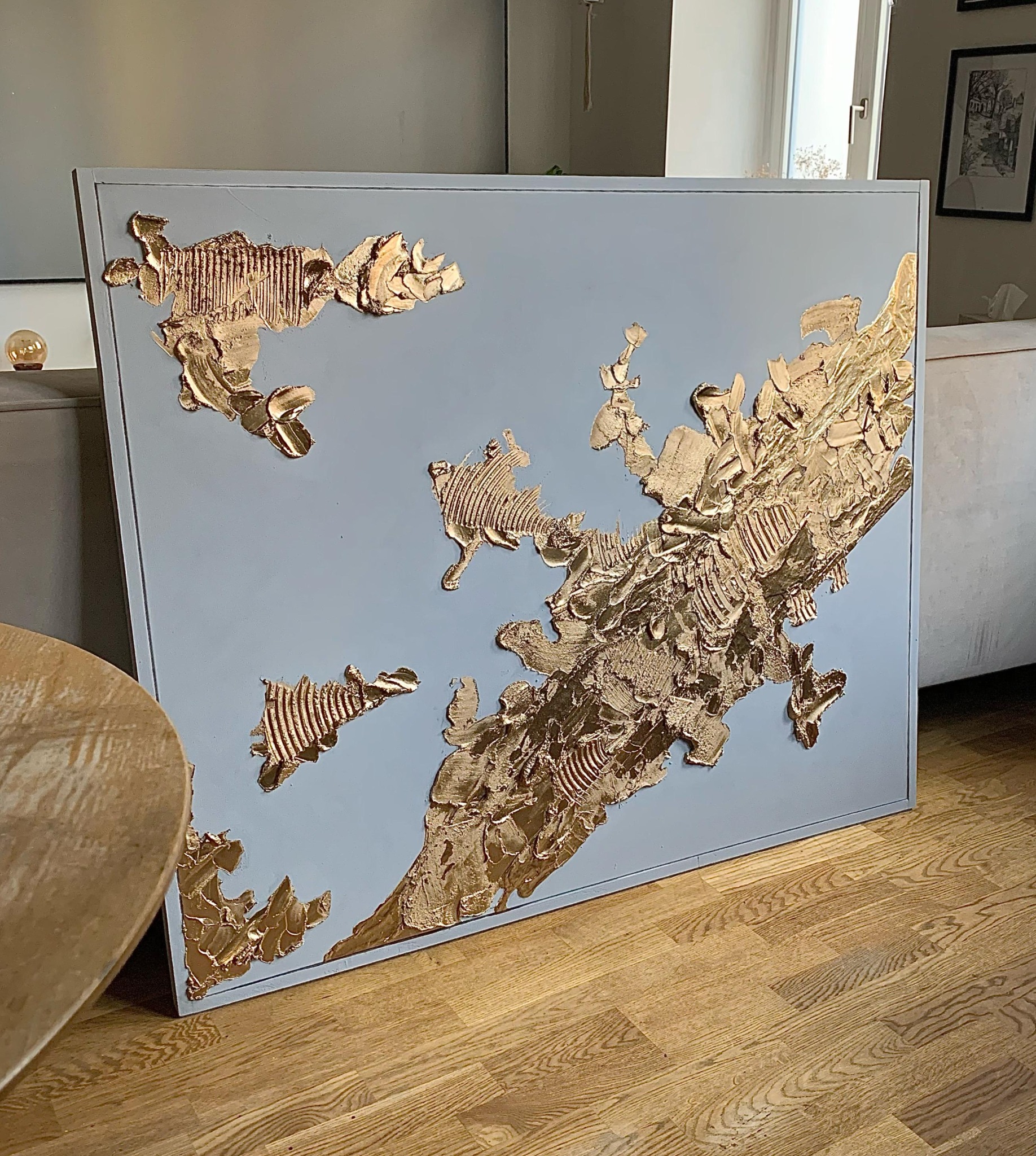 BRASS 120 x 100 cm